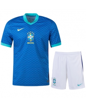 Brasile Maglia Gara Trasferta Repliche Copa America 2024 Bambino